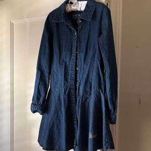 Guess Dark Blue Denim Flouncy Girl’s Dresd